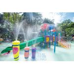Adventure Park Rain Splash Pad Toys Fiberglass Column Fountain Spray Set for sale