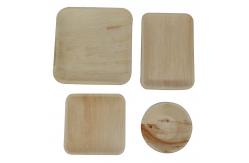 China 9x6 Compostable Palm Leaf Disposable Plates , Rectangle Biodegradable Leaf Plates supplier