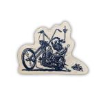 Twill Material Embroidered Biker Patches , Iron On Motorcycle Patches OEM for sale