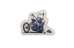China Twill Material Embroidered Biker Patches , Iron On Motorcycle Patches OEM supplier