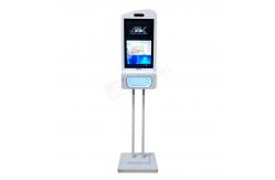 China JCVISION Facial Recognition Temperature Scanner Hand Sanitizer Advertising Kiosk supplier