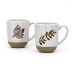 Handmade Harvest Coffee Mug Ceramic Stoneware Mugs Gift With 3D Silk Print for sale