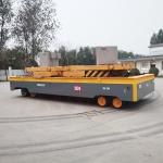 50 Tons Steerable Trackless Transfer Trolley Remote Control Mold Plant Battery for sale