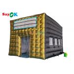 LED Disco Night Club Party Tent Inflatable Nightclub For Events Adult Black Cube House for sale