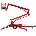 Hydraulic 16m Trailer Boom Lift Towable Articulated Boom Lift For Aerial Work for sale