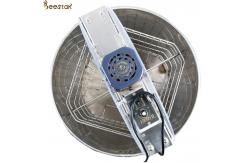 China 4 Frames Stainless Steel Electric Honey Extractor With Stands And Honey Gate supplier