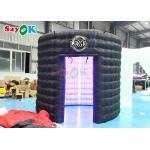 Custom Black Inflatable Dome Tent Birthday Party Inflatable Led 360 Photo Booth Enclosure for sale