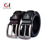 Men'S Needle Buckle Leather Casual Belt Street Style Brown Color for sale