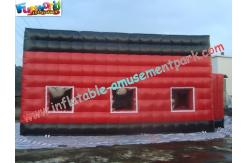 China Red Durable Inflatable Party Tent PVC Coated Nylon With Cube Design supplier