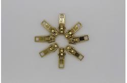 China Small Zipper Slider Replacement Parts , Backpack Leather Double Sided Zipper Slider supplier