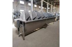 China 6m Poultry Farming Equipment The Beheaded Chicken Feet Cooling Machine supplier