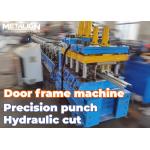 High Precision Door Frame Roll Forming Machine With Post Punching System Guide Post Structure 26 Pass Forming for sale
