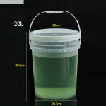 Round 20L Tap 5 Gallon Multi-Functional Coaches Bucket Cooling Kegs Stripe Plastic Container for sale