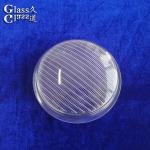 Customize Transparent Textured Surface Glass Light Cover Lens for sale