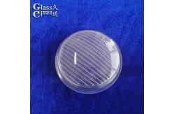 China Customize Transparent Textured Surface Glass Light Cover Lens supplier