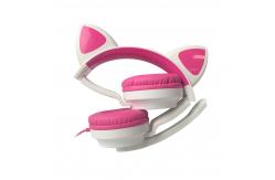 China 10m Transmission Wireless Cat Ear Headphones With RGB LED Moving Light supplier