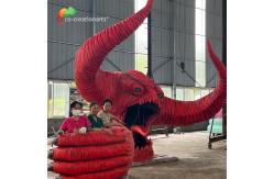 China Red Monster Custom Made Animatronics Outdoor Amusement Park Decoration supplier