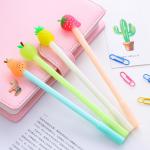 Cute Cartoon Fruit Creative Gel Ink Pen Strawberry Pear Apple Pineapple Neutral Pen for sale