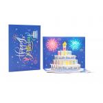 Customized Logo 3D Pop Up Greeting Card For Eco-Friendly Celebrations , Personal Gifting for sale