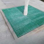 Outdoor Customized Size Street Tree Grates Fiberglass Grtaing In Walkway for sale