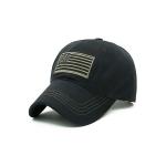 Washed Cotton Fabric Unstructured Six Panel Baseball Cap for sale