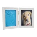 Dog / Cat Pet Memorial Picture Frame , Clay Paw Print Memorial Picture Frame for sale