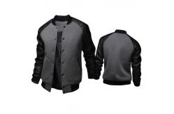 China Custom Made Varsity Mens Reflective Jacket Leather Sleeves Spring Season supplier