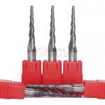 Solid Custom Carbide End Mills Metal Cutting Tool 2/3 Flute Taper With Coating for sale