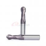 1/8 1/2 Ball Nose End Mill Cutter 12mm Carbide End Mill Bits For Aluminum for sale