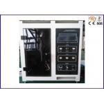 Stainless Steel Flame Test Equipment , Textile Testing Equipment With PLC Control