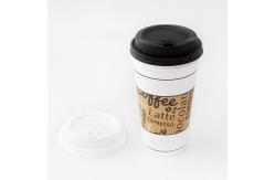 China Disposable Leakproof Plastic Coffee Lid PP PS PLA Strawless Iced Coffee Cup supplier