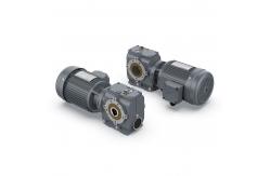 China S Series Helical Gear Reducer Worm Gearbox With Double Solid Shaft supplier