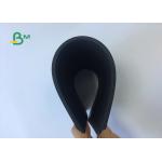 100% Virgin Pulp Surface Glossy Recyclable Black Paper For Hardcover