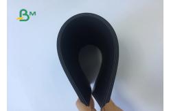 China 100% Virgin Pulp Surface Glossy Recyclable Black Paper For Hardcover supplier