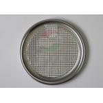 Round mini embossed aluminium foil lids , light weight easy open can lid