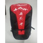 Detachable Bike Helmet Backpack Bag Red With Dry / Wet Separation for sale