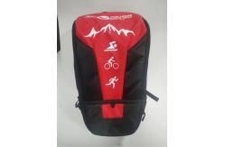 China Detachable Bike Helmet Backpack Bag Red With Dry / Wet Separation supplier