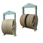 Aluminium 3 Sheave 40KN Bundled Conductor Stringing Blocks for sale
