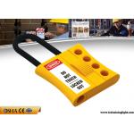 Yellow Nylon Hasp Safety Lock Out Multipurpose 6 Mm Shackle Diameter for sale
