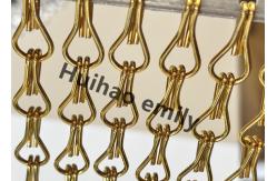 China 12x24mm Aluminum Metal Mesh Chain Curtain With Anodized Treatment supplier
