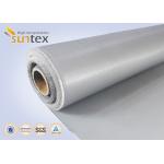 17 OZ Grey Welding Fabric Silicone Coated Fiberglass Cloth For Welding Curtains & Blankets for sale