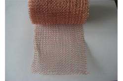 China High Precision Knitted Wire Mesh Tape 25mm Stainless Steel Round Hole supplier