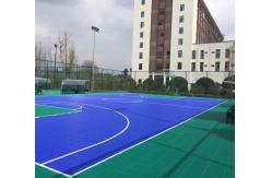 China 2500N Removable Indoor Sports Flooring Polypropylene Interlocking Tiles supplier