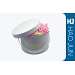 Custom Printed Recycled White Paper Cardboard Flower Boxes With Handle for sale