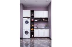 China Waterproof 304SUS Stainless Steel Laundry Cabinet Sink Storage Washer Dryer supplier