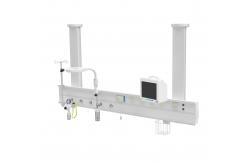 China 1.0m Rail Hospital Bed Head Panel Hanging Double Chamber supplier