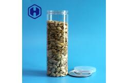 China Ring Pull Empty Disposable Clear Plastic Cans With Easy Open Lid Cookie Packaging supplier