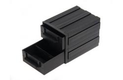 China Black Plastic Anti Static ESD IC Component Drawer Box supplier