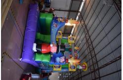 China Commercial Magic Circle Inflatable Dry Slide / Monkey Bounce House supplier