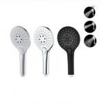 Transform Your Shower 3 Functions Bathroom ABS Chrome High Pressure Hand Held Water Saving Shower Head for sale
